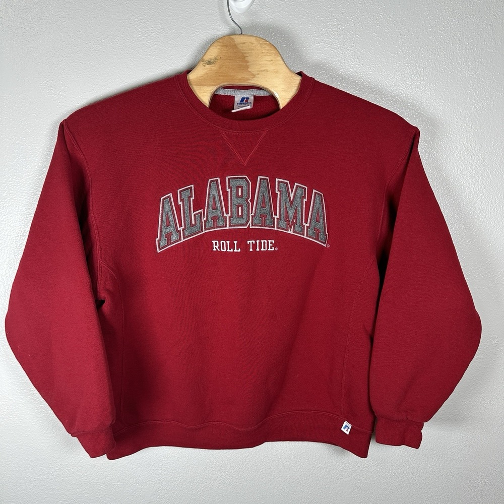 Alabama Sweatshirt Mens Size XL Russell Athletics Red Crewneck Roll Tide